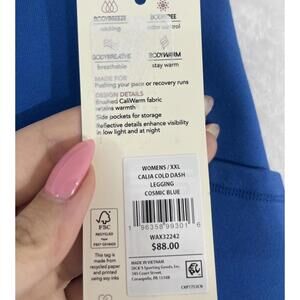 Calia By Carrie Underwood XXL 1X Leggings Blue Cold Weather Dash Thermal NWT